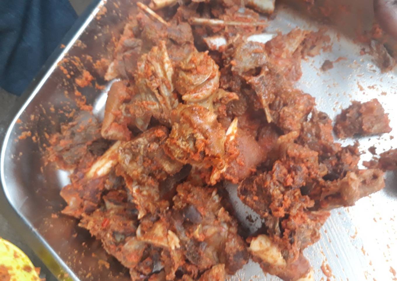 Peppered goat meat