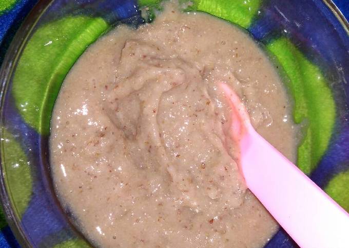 MPASI 6M Beras merah+ati ayam+wortel+kaldu ceker