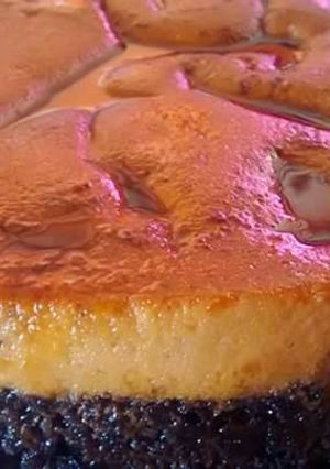 Una foto de Chocó flan en horno