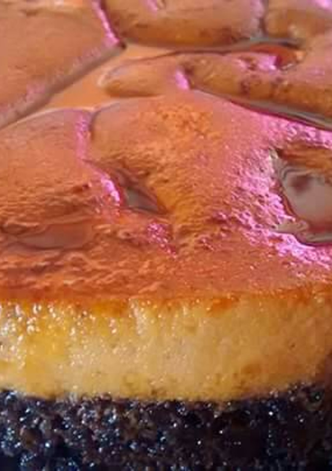 Una foto de Chocó flan en horno