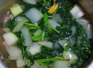 Foto resep Bening bayam & blonceng (Labu air)