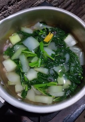 Foto resep Bening bayam & blonceng (Labu air)