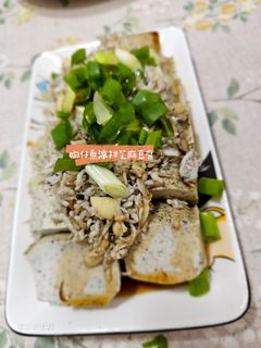吻仔魚涼拌芝麻豆腐 的食譜成品照片