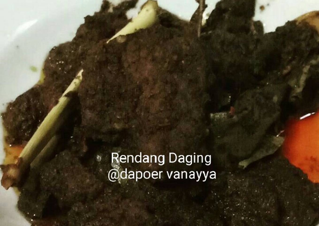 Rendang daging hitam ala dapoer vanayya