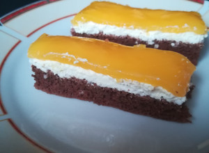 Zabpehelylisztes cukormentes Fanta szelet recept fotója