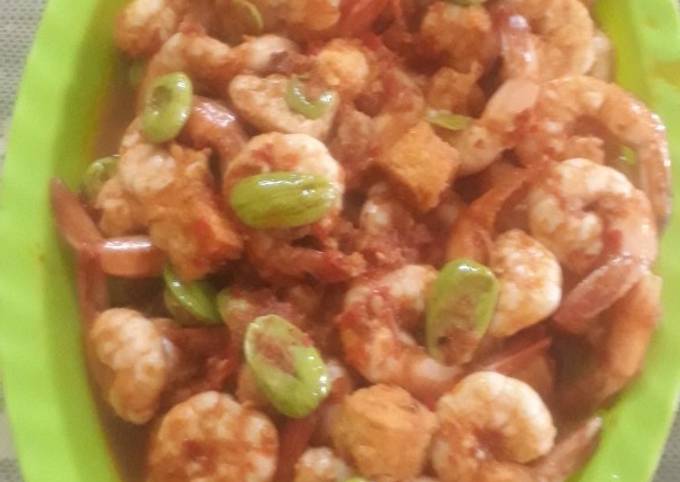 Resep Sambal Udang Tahu Pete, Enak