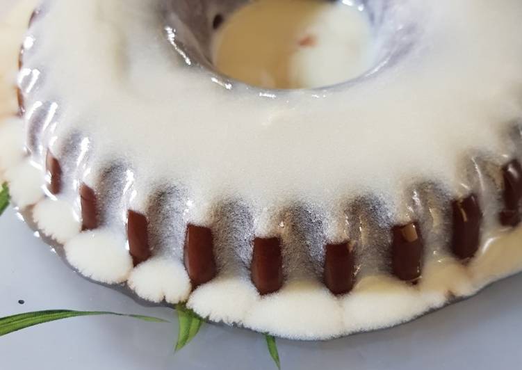Choco Pudding with Vanilla Vla