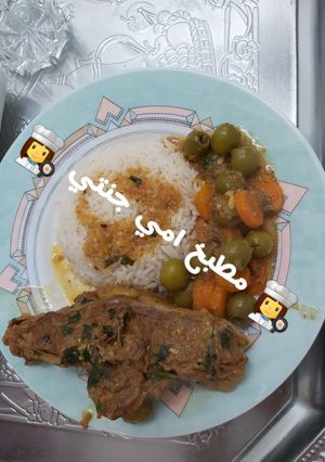 صورة لوصفة طاجين زيتون باللحم علي طريقتي