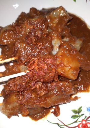 Foto resep Sate kikil bumbu kacang(bumbu sate madura)