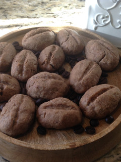 Coffee Bean Shaped Cookies-手工咖啡照型餅乾❤!!! 的食譜成品照片
