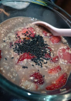 Foto resep Overnight Oatmeal Strawberry