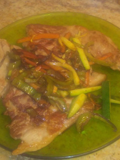 Una foto de Ternera con verduras salteadas