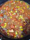 Tomaticán Casero con Carne Molida y Choclo