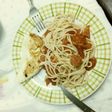 Fideos con tomates