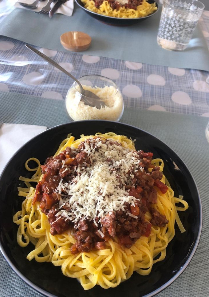 Una foto de Salsa bolognesa para tagliatelle
