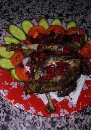 صورة لوصفة فراخ متبلة مشويه على الفحم 🍗