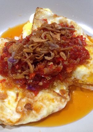 Foto resep Telur ceplok balado 15 menit beres