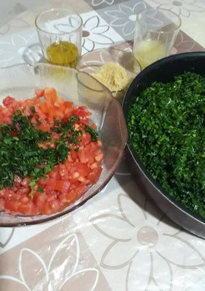 صورة لوصفة تبولة لبنانية