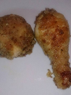 A picture of Oven fried chicken.