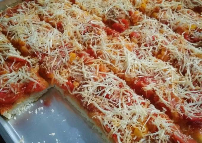 Pizza Homemade Sederhana Simpel Praktis dengan ukuran sendok