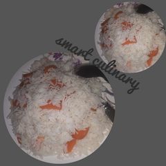 A picture of Shinkafar kwakwa/coconut rice.