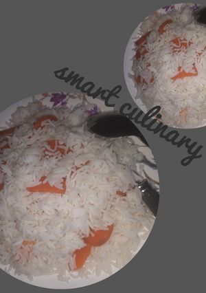 A picture of Shinkafar kwakwa/coconut rice.