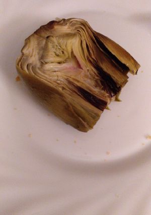 Una foto de Alcachofas asadas al microondas