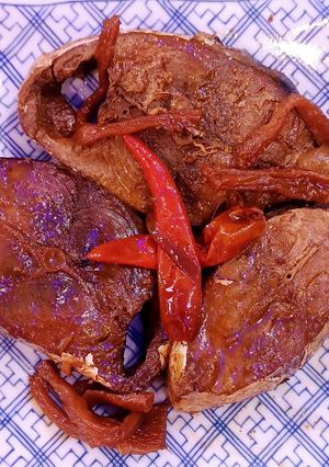 Hình của món Cá ngừ kho củ cải khô.