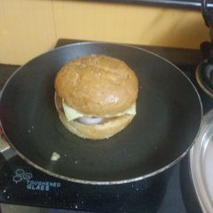 Aloo tikki burger A picture of Aloo tikki burger.