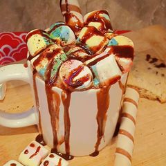 A picture of Hot chocolate drink.