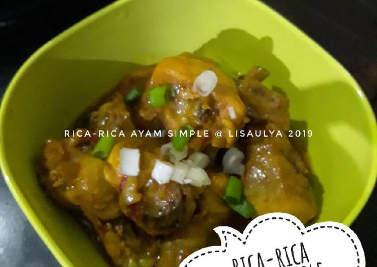 Cara Gampang Membuat #24 Rica rica ayam simple yang Bikin Ngiler