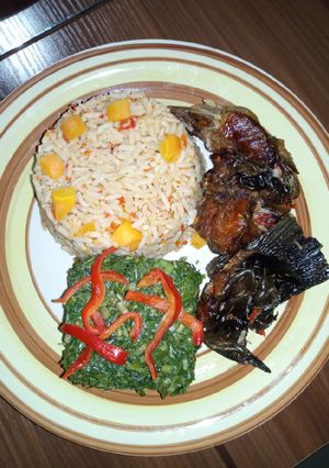 A picture of Rice 😋😋😋.