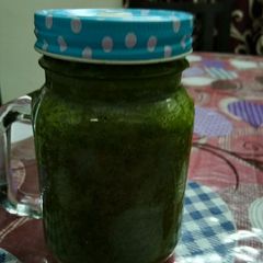 A picture of Chatpati green Chutney.