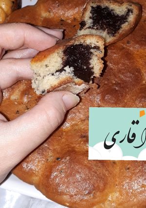 عکسی از دستور نانِ مغزدار با مغز شکلاتی