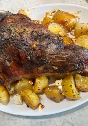 A picture of Lamb Kleftico (lamb week!).