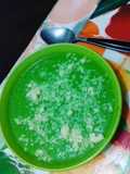Crema de calabacín y espinaca