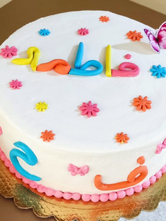 عکسی از دستور کیک جشن اسم