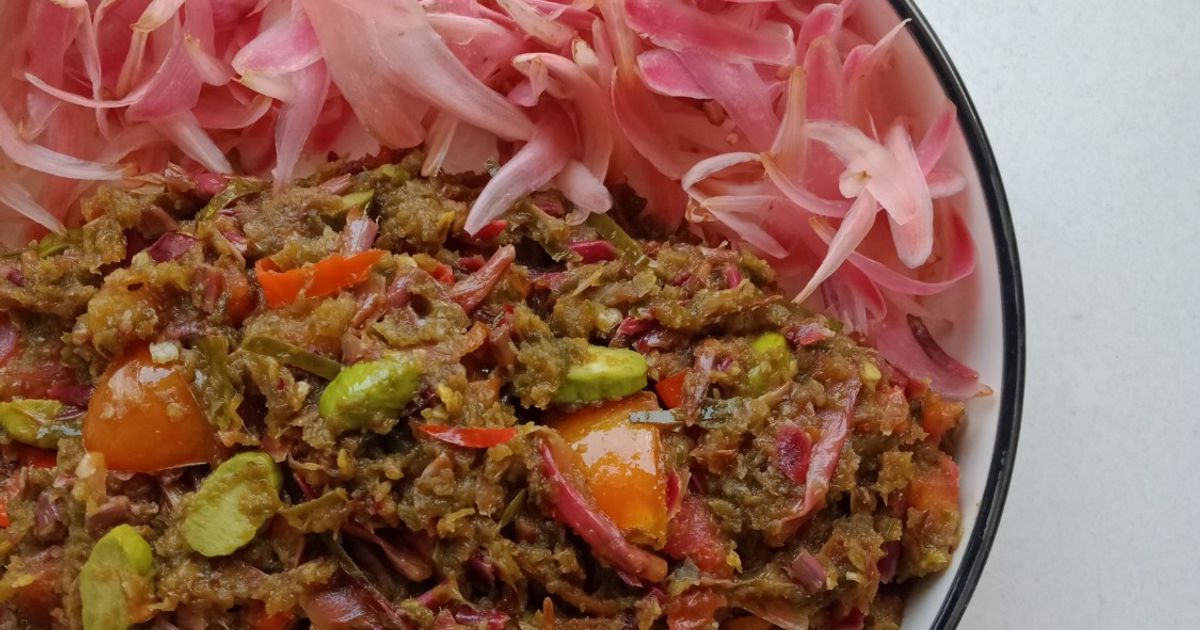 Sambal terasi bunga kecombrang