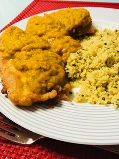 Indiai zöldségpürés sült hal recept fotója
