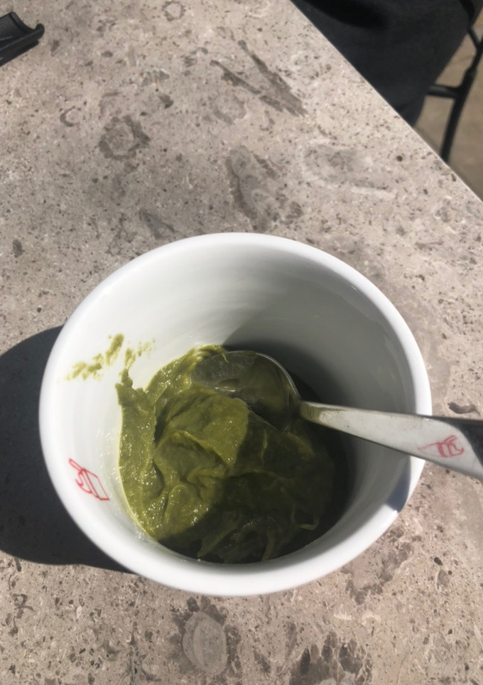 Foto di Pesto/ vellutata di foglie di porro