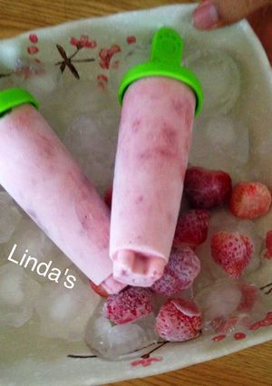 Hình của món Kem dâu tây giải khát cho tín đồ sợ béo!.