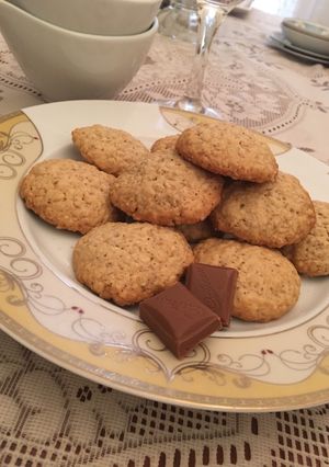 صورة لوصفة بسكويت الشوفان اللذيذ