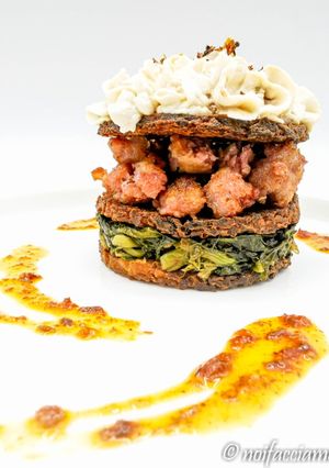 Foto di Riso croccante con cima di rapa e nduja gluten free