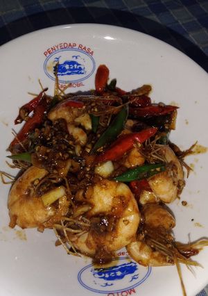 Foto resep Udang lada hitam