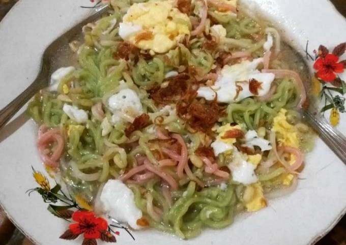 Bagaimana Membuat Simple Sehat Lezat Mie Pelangi Rebus (Homemade) Anti Gagal