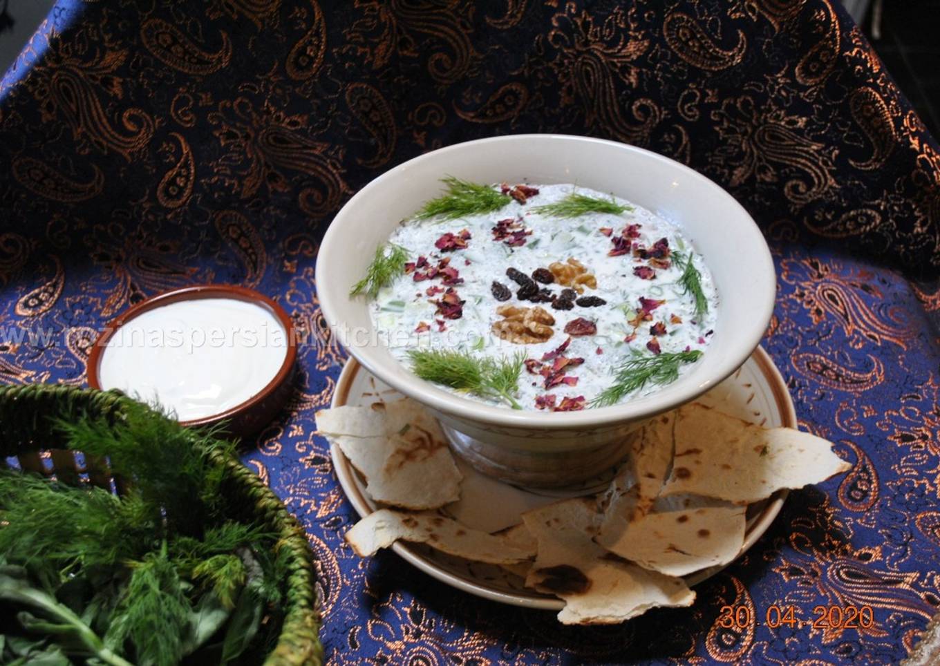 Abdoogh Khiar (Iranian cold cucumber soup)