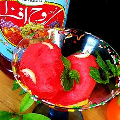 A picture of Rooh Afza Sorbet.