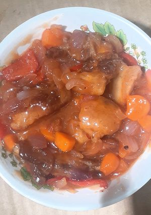 A picture of Sweet and Sour Pork.