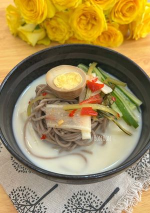 Hình của món Mì Soba Sữa Đậu Nành Lạnh.