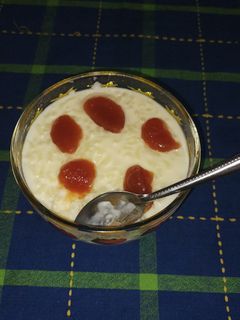 767. Tejberizs vaníliás pudinggal és birsalma lekvárral 😋 recept fotója